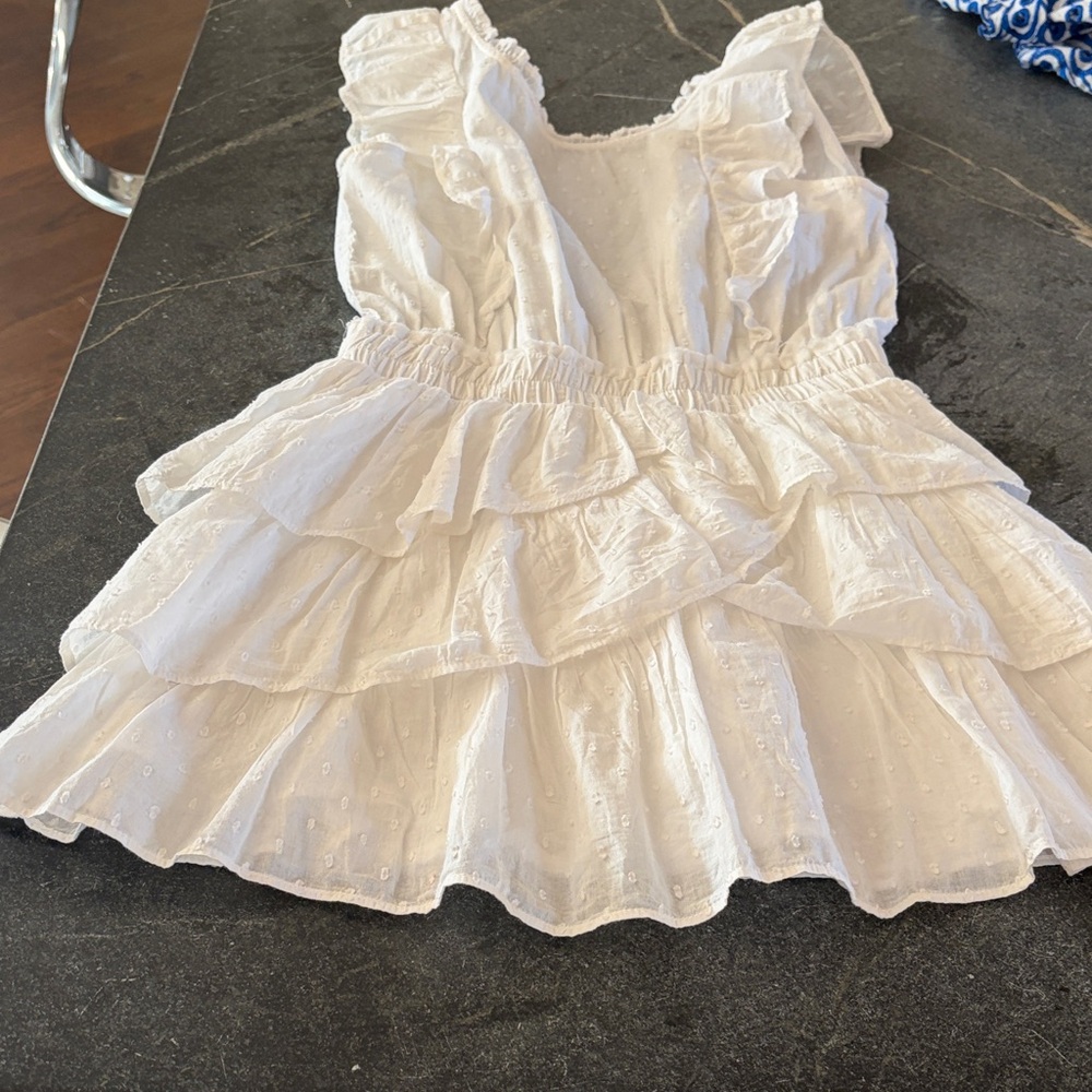 White Ruffled loveshackfancy dress